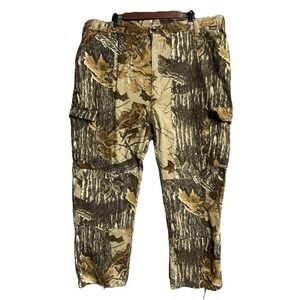 Realtree Walls Camo Cargo Pants Size 2XL Cotton Outdoor Men's Sports‎ Tie Hem